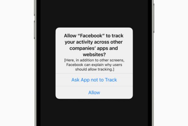 allow facebook to track data ios update